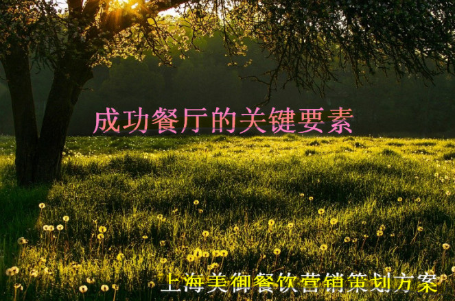 成功餐廳具備的關(guān)鍵要素-餐飲營(yíng)銷(xiāo)策劃公司方案