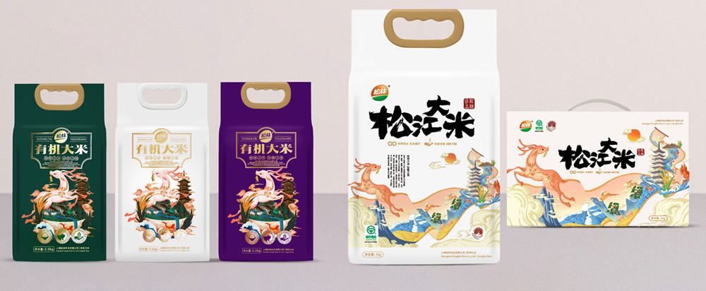 松林大米品牌策劃包裝，大米品牌設(shè)計 - 上海美御