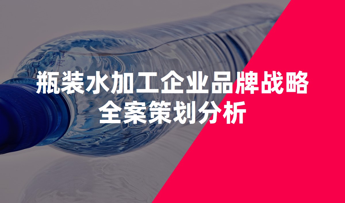 瓶裝水加工企業(yè)品牌戰(zhàn)略全案策劃分析